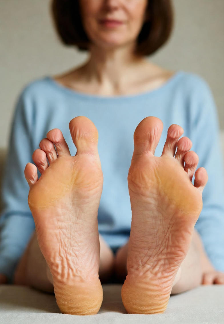 Здоровые женские стопы после коррекции вальгуса